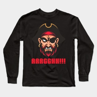 AAARRHH Matey Pirate Graphic Shirt Long Sleeve T-Shirt